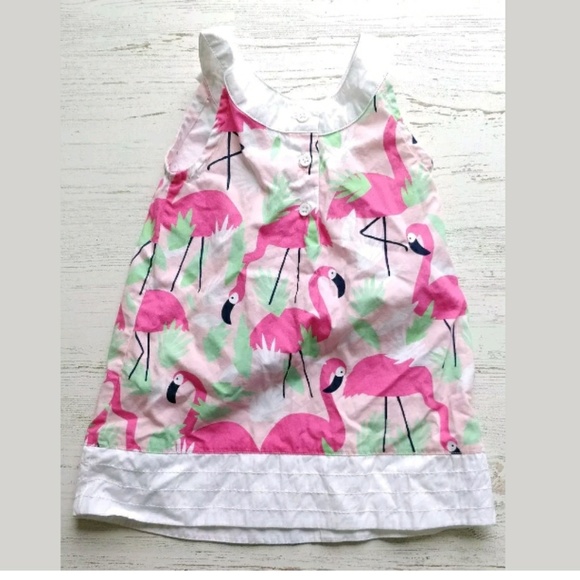 Gymboree Flamingo Dress Fruit Punch Baby Girl - Picture 2 of 7